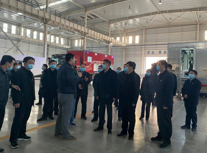 安陽市委書記李公樂市長袁家健帶領(lǐng)市重點項目觀摩團走進獵鷹安陽制造中心
